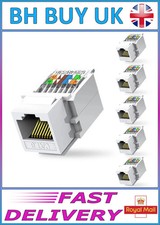 6 x CAT6 TOOL-LESS RJ45 KEYSTONE JACK NO PUNCH DOWN TOOL NETWORK CABLE ETHERNET