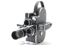 Paillard Bolex H16 Reflex REX-2 16 mm fotocamera pellicola cinematografica e obiettivi Switar 16/25/75 mm