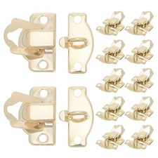 20pcs Small Latch Lock - Box Lid Fasteners Metal Buckle Golden Hasp Hardware