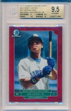 KEN GRIFFEY JR 2016 Bowman CHROME MLB Draft History Red REFRACTOR /5 BGS 9.5