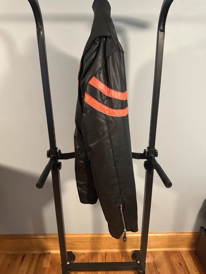 复古皮革夹克摩托车皮革夹克,梦幻服装 — 第 3/4 张图片