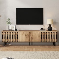 TV Stand for TVs up to 70, TV Unit 180cm w/ 4 Door  Living Room Storage Cabinet