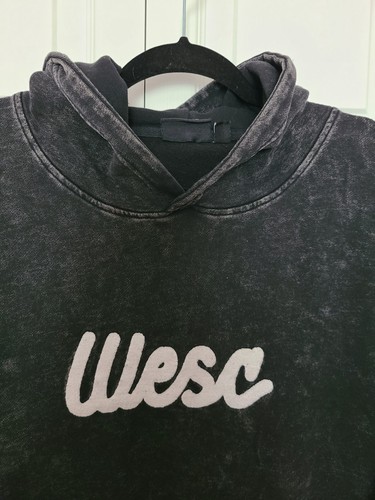 WESC Sudadera con Capucha Enzima Ácida Gris Lavado Nuevo Estocolmo Suecia Monopatín Unisex L/XL - Imagen 2 de 13