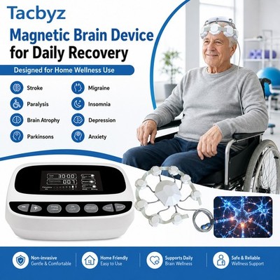 Transcranial Magnetic Physical Therapy Device for Depression and Anxiety, Stroke