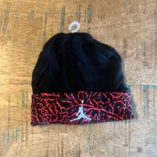 Infant Air Jordan Black Beanie Infant Size 0-6 Months Black Hat Stocking Cap