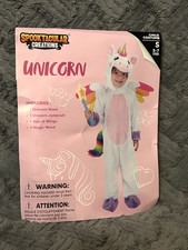 NEW Girls UNICORN Costume Size SMALL 5-7 Years by Spooktacular Creations