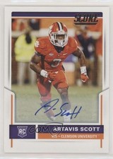 2017 Score Rookie Signatures Artavis Scott #434 Auto no9