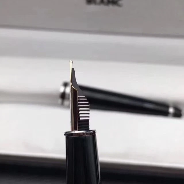 Caneta-tinteiro Montblanc Luxury Classic 4810 preta corpo assinatura nova - Imagem 4 de 4