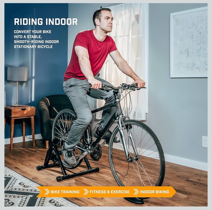 Alpcour Portable Stainless Steel Indoor Magnetic Bike Trainer Stand