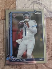 2025 Topps Chrome Football Cam Ward Base Rookie RC #314 Tennessee Titans