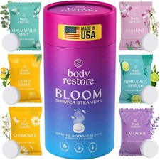Body Restore Shower Steamers Aromatherapy 6 Pack   Valentines Day Gifts for He