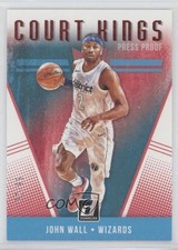 2018-19 Panini Donruss Court Kings Press Proof Red 87/99 John Wall #9 9o3