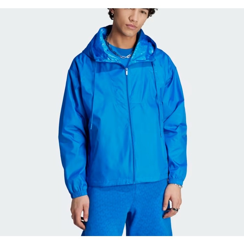 $110 Adidas Graphics Monogram Windbreaker Jacket Large