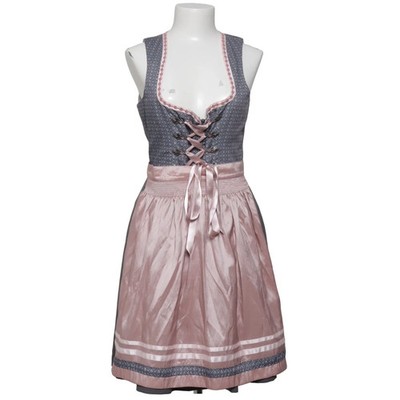 Alpina, Dirndl, Größe: 36, Pink/Grau, Baumwolle/Polyamid/Polyester #vrx
