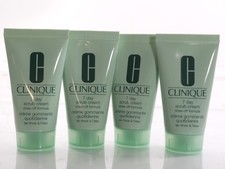 5 x Clinique 7 Day Scrub Cream Rinse-Off Formula 1 oz/30ml 4oz/120ml NEW FRESH