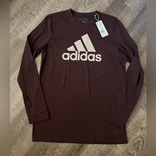 Adidas Multisport Badge of Sport Long Sleeve T-Shirt- Size Medium Tall