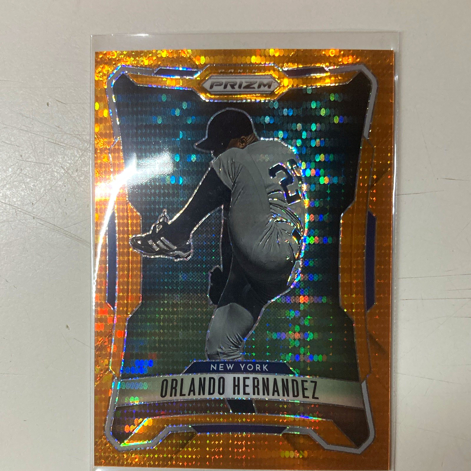 Panini 2026 Prizm Orlando Hernandez New York Yankees #96 Orange Prizm 019/399