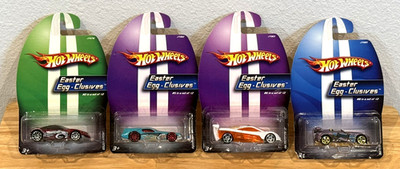 Hot Wheels Easter Egg-Clusives Lot of 4 Walmart Exclusive 1:64 Die-Cast Car 2006