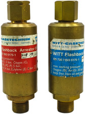 WITT GASETECHNIK Oxygen Acetylene EN 730 ISO5175-1 85-10 Flashback Arrestor Pair
