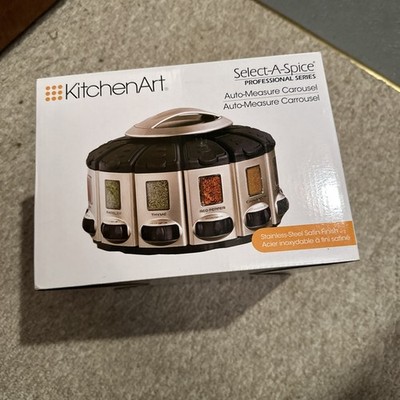 KitchenArt 57010 Select-A-Spice Auto-Measure Carousel Professional Series NEW 