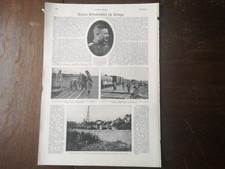 RK 1915 Zeitungsdruck 3770 U-Boot Maler Claus Bergen Kurt Hassenkamp Eisenbahn