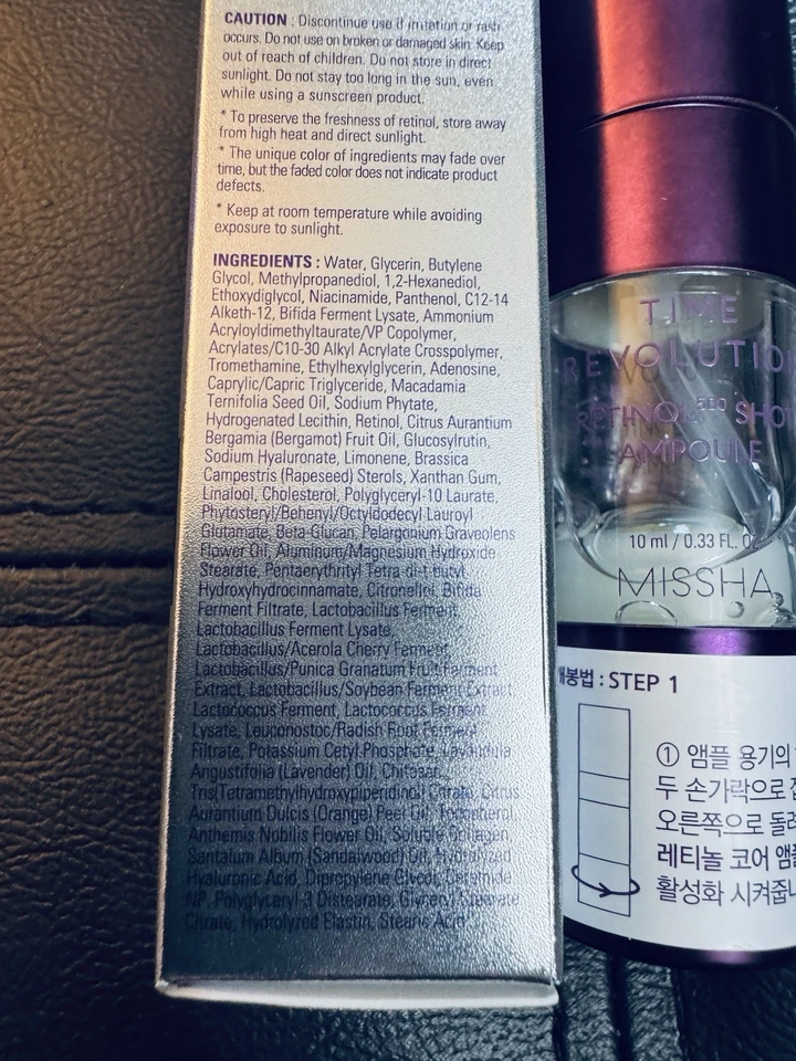 MISSHA Time Revolution Retinol 1000 Shot Ampolla Suero 50 ml Reafirmante Envío Rápido EE. UU. Foto 4 de 4