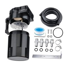 Oil Catch Can, 300ML Universal Baffled Catch Can Kit with 5FT 3/8 Inch Black
