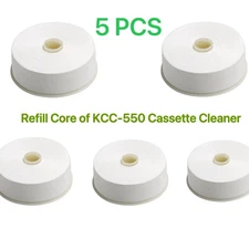 5 PCS Refill Cartridge for Komshine KCC-550 cassette cleaner, 500+Times Cleaning