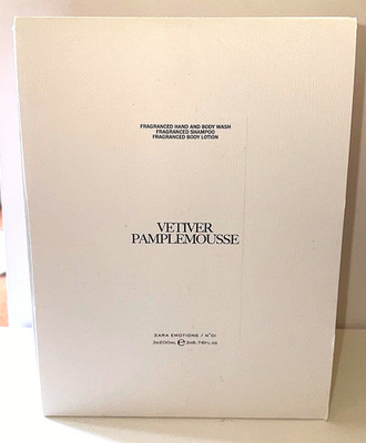 Zara Emotions Vetiver Pamplemousse Set 3 x 200 ml Body Wash Shampoo Lotion NEU