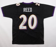 Ed Reed Signed Baltimore Ravens Black Jersey (Beckett) Super Bowl XLVII Champ DB