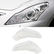 Pair Headlight Headlamp Lens Cover Fit For Infiniti Q40 Base Sedan 4-door 2015