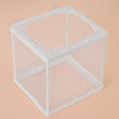 Fish Tank Aquarium Guppy Breeding Breeder Baby Gauze Trap Box Isolator