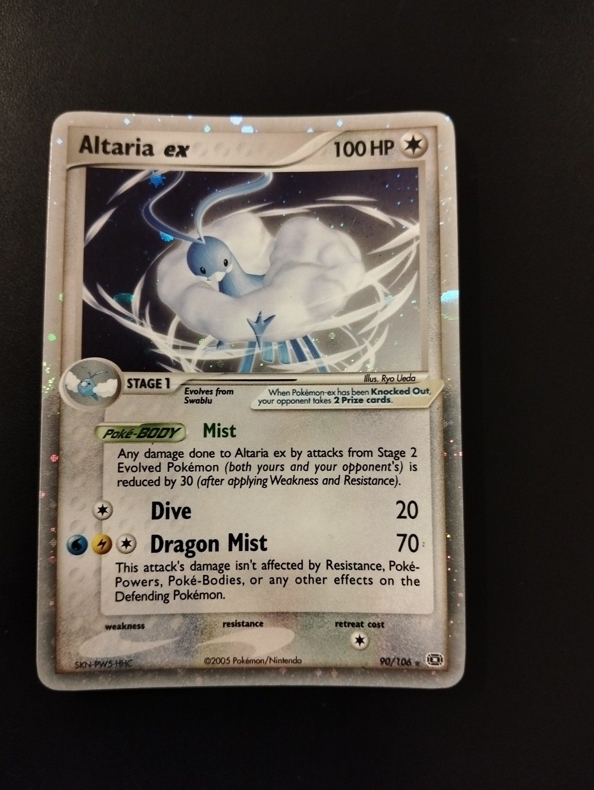 Pokemon Card-Altaria Ex-90/106-ENG-Ex Emerald-Holo-