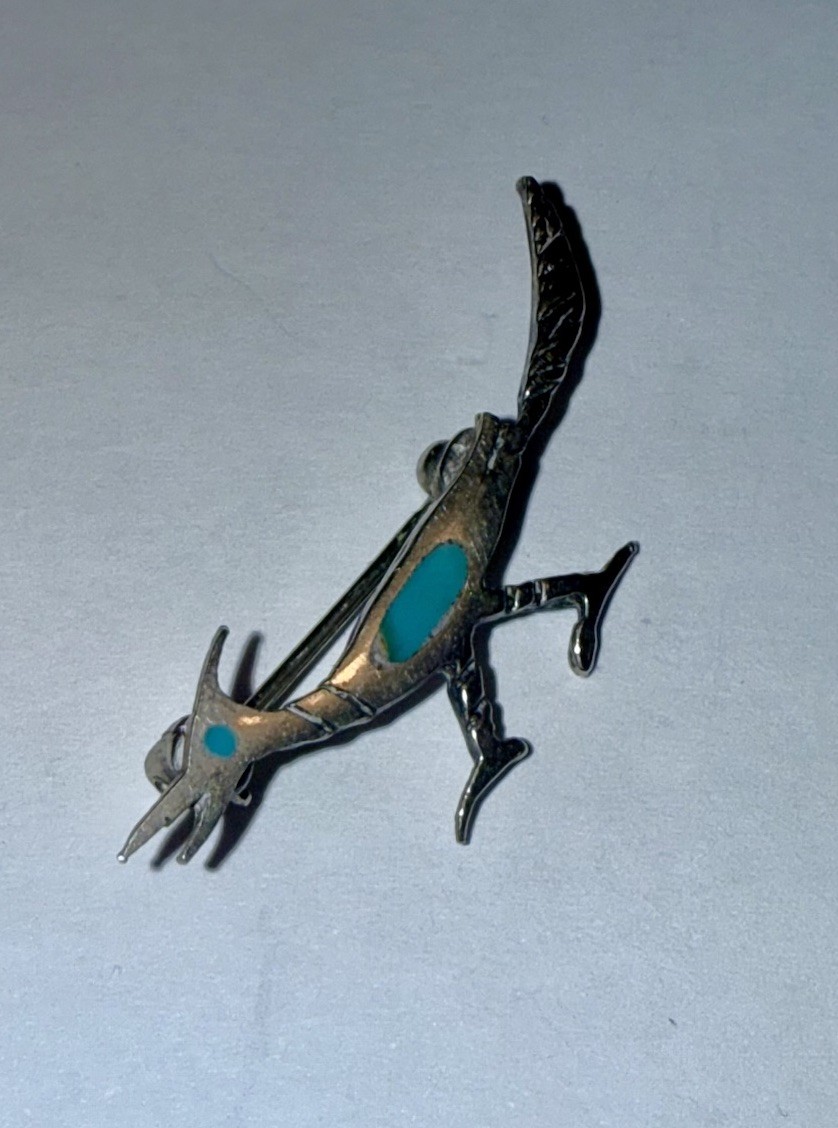 Native American Solid Sterling Silver Turquoise I… - image 3