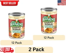 (12 pack) Chef Boyardee Spaghetti and Meatballs Microwave Pasta, 14.5 oz( 2PACK)