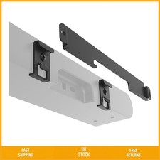 Image of Sleek Floating Wall Mount Bracket for Ray Soundbar with Hardware Black 1 Pack