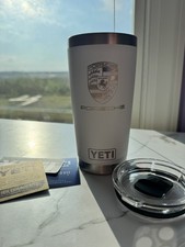 Porsche Engraved 20oz Yeti Rambler Tumbler Magslider Lid Custom Gt3 Stuttgart