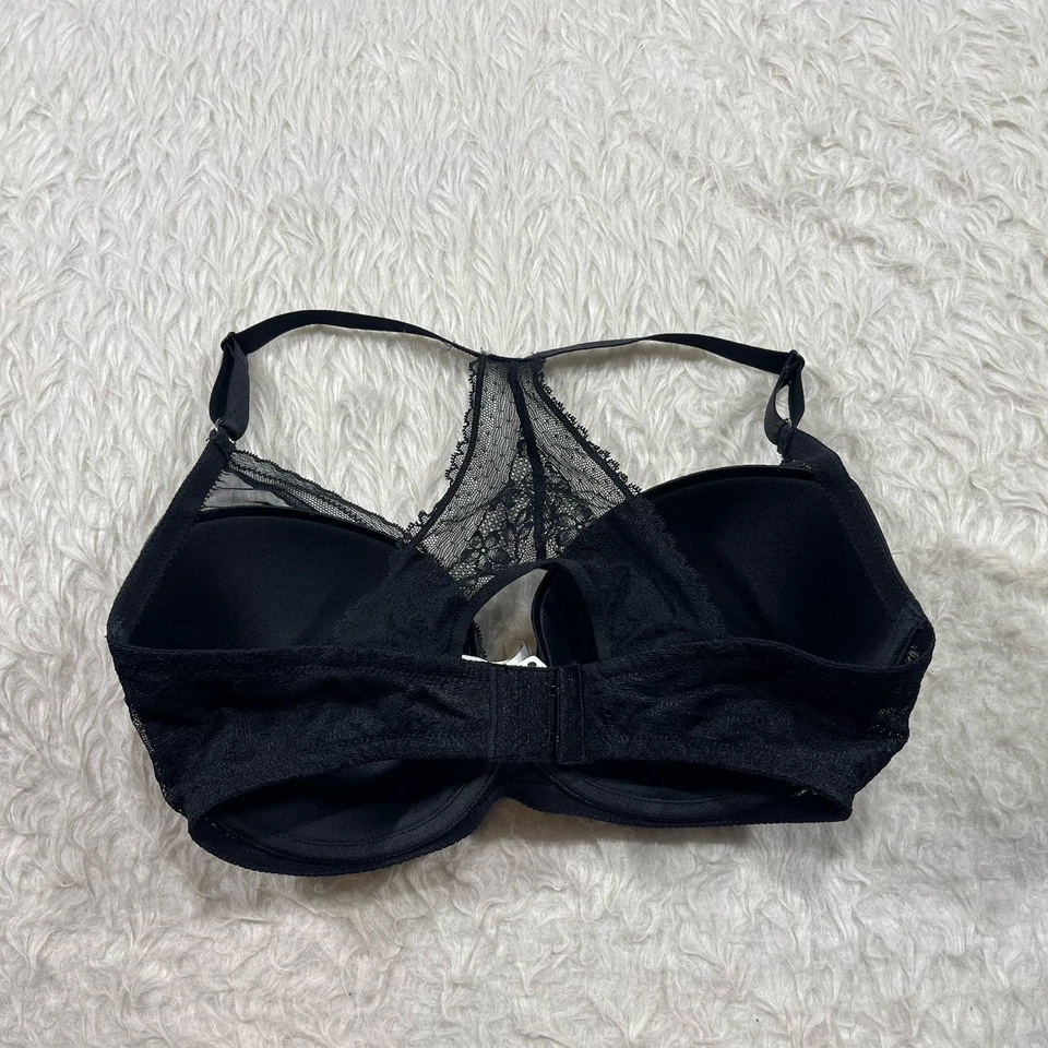 Sujetador de encaje Passionata 34DDD negro copa espalda deportiva con aros CS10065 A15 Foto 3 de 4