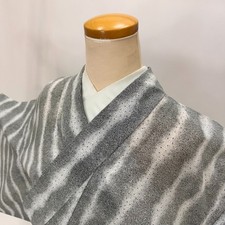 Komon ro summer Kimono Vintage Polyester Free Shipping M size 5575