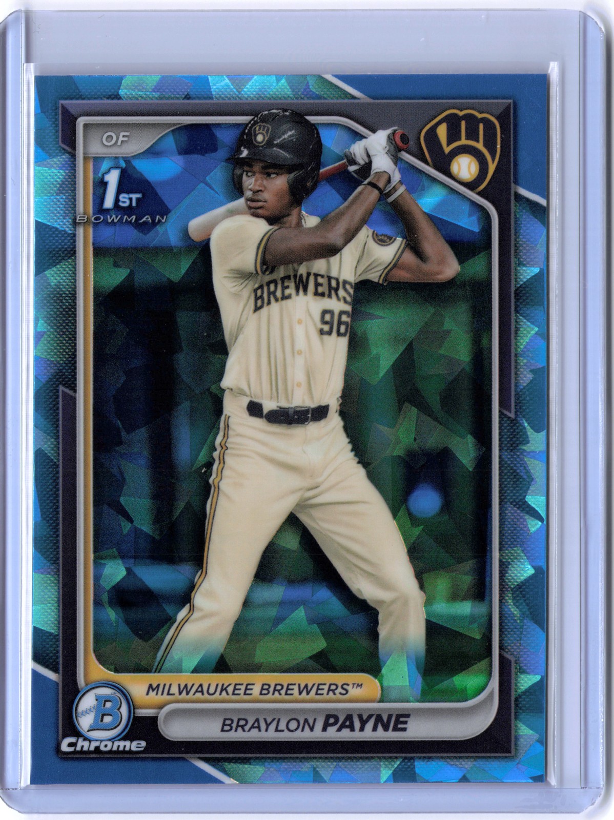 Braylon Payne (RC) 1st Rookie 2024 Bowman Draft Sapphire