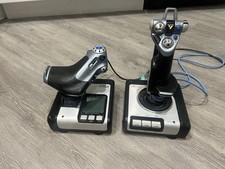 Saitek X52 HOTAS Throttle and Stick Flight Control System For Parts Untested
