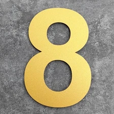 BetLight 10 Inch Gold House Numbers for Outside - Rustproof Stainless Steel H...