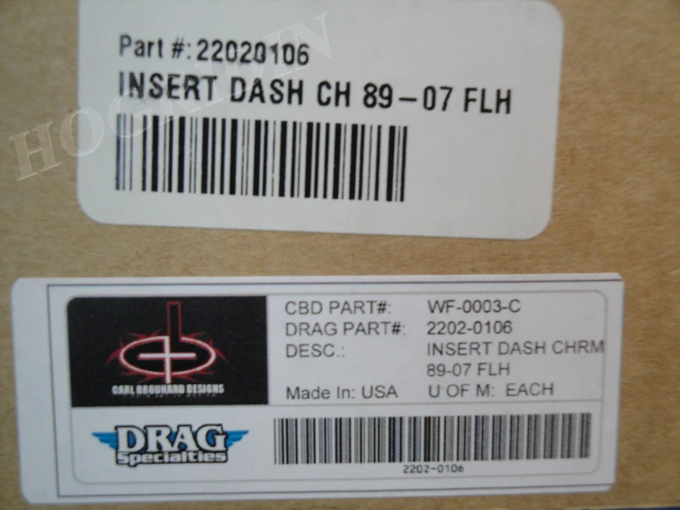 CARL BROUHARD WATERFALL 气体燃料箱 DASH INSERT HARLEY TOURING ELECTRA 滑翔 — 第 3/3 张图片