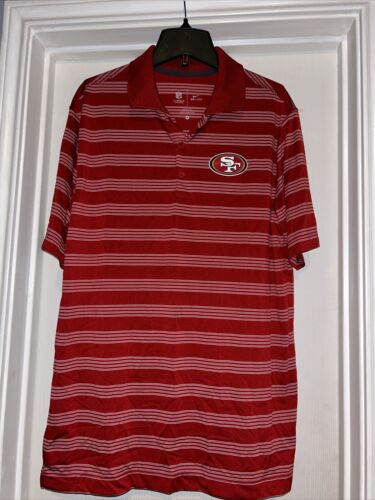 San Francisco 49ers Polo Shirt Medium Red NFL On Field Football Nike Dri Fit - 第 1/6 張圖片