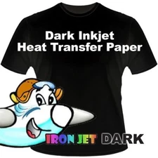 Inkjet heat transfer paper for Dark color fabric Blue Line 8.5" by 11"-100 Sh