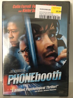Phone Booth (DVD, 2002) Full + Widescreen! Bonus Features! Brand New! Sealed!