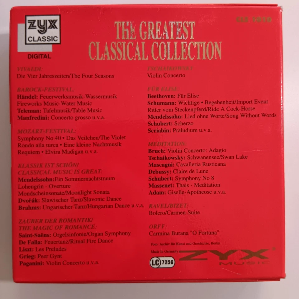 The Greatest Classical Collection, 10 CD Box, Vivaldi Mozart Beethoven Schumann - Bild 2 von 3