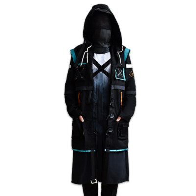 Arknights Doctor Cosplay Custome Set Coat Pants Mask Men Women Halloween Suit