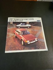 1987 FORD ESCORT ESCORT EXP DEALER SHOWROOM SALES BROCHURE CATALOG BOOKLET 