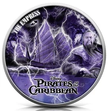 2021 Pirates of the Caribbean Empress Storm Edition 1 oz .999 silver coin